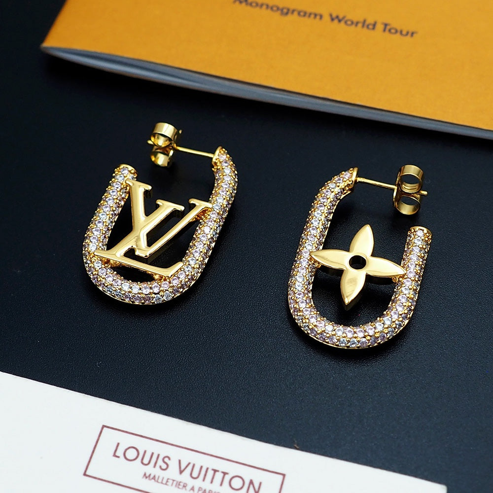 Louis Vuitton My Chain 18K Gold Earrings