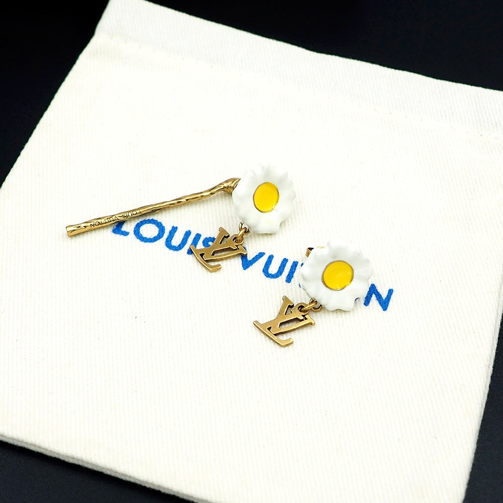 Louis Vuitton Gardening 18K Gold Earrings
